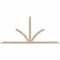 Ekena Millwork Richland Smooth Timber Gable Bracket, Douglas Fir, 96"W x 44"H x 1 1/2"D x 3 1/2"F, 11/12 Pitch GBW096X44X0204RIC00SDF - alternate 1